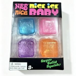 NeeDoh Nice Ice Baby – סט 4 קוביות קרח לחיצה | נידו נייס אייס